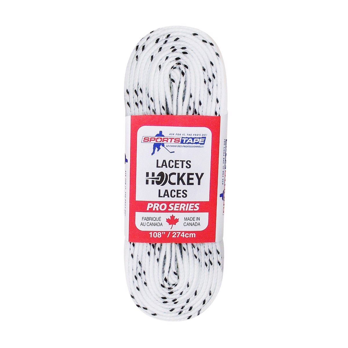 Tkaničky SPORTS. vosk 60W wide waxed bílá