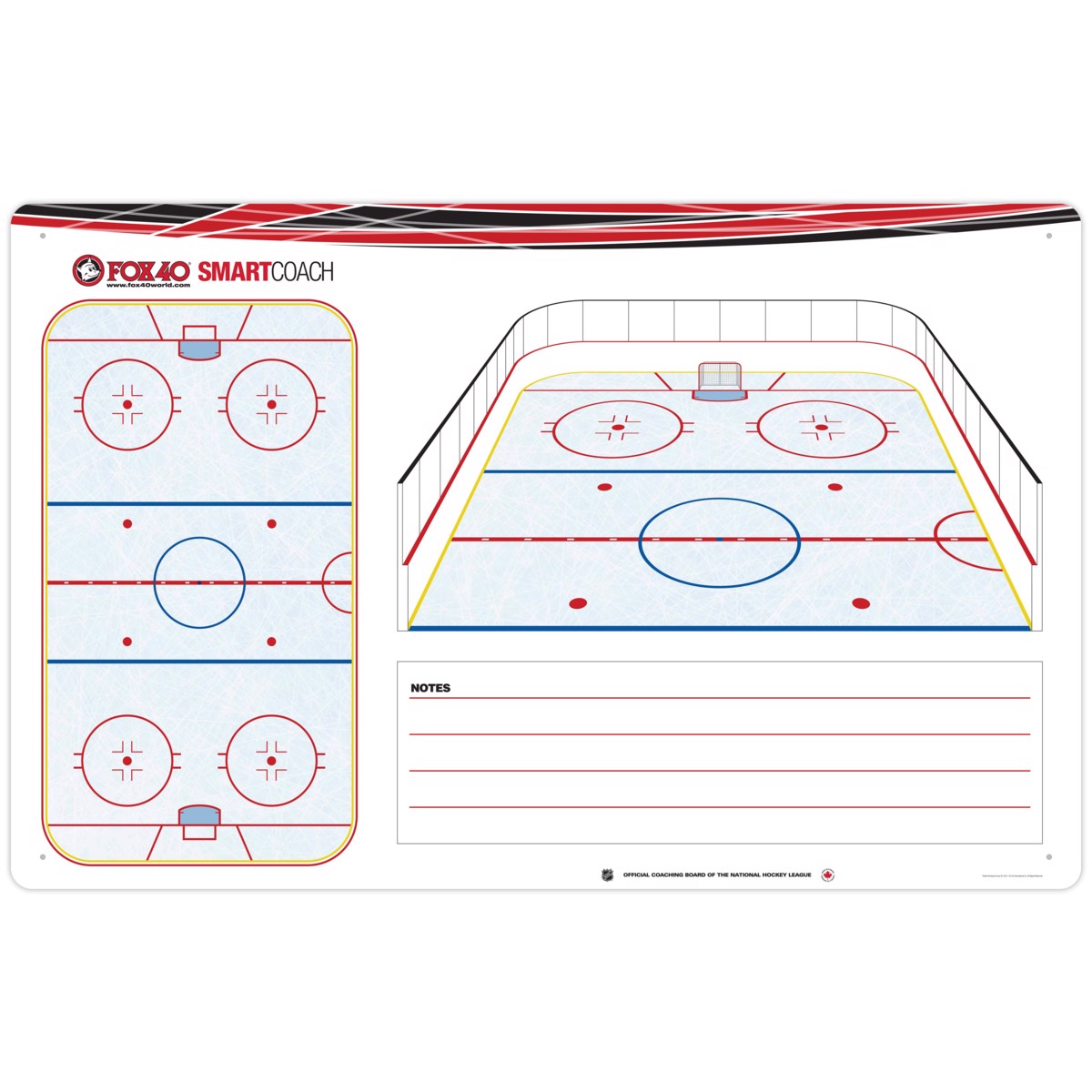Trenérská tabule PRO LOCKER ROOM BOARD hockey 129x83