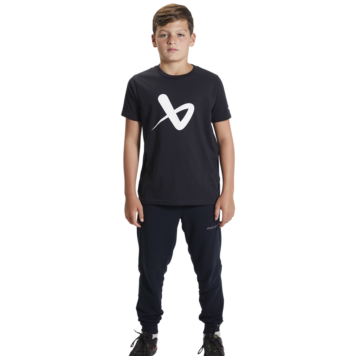 Triko BAUER CORE SS CREW-BLACK - YTH (1059717)