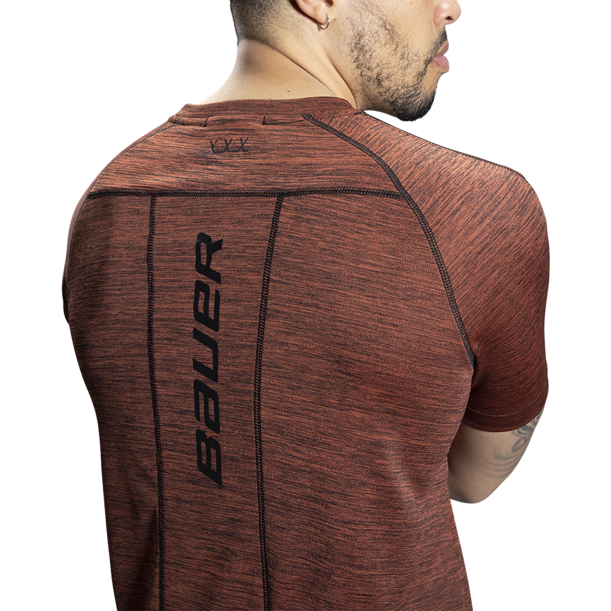 Triko BAUER FLC PERF WARMTH TECH TEE - CAYENNE (1060277)