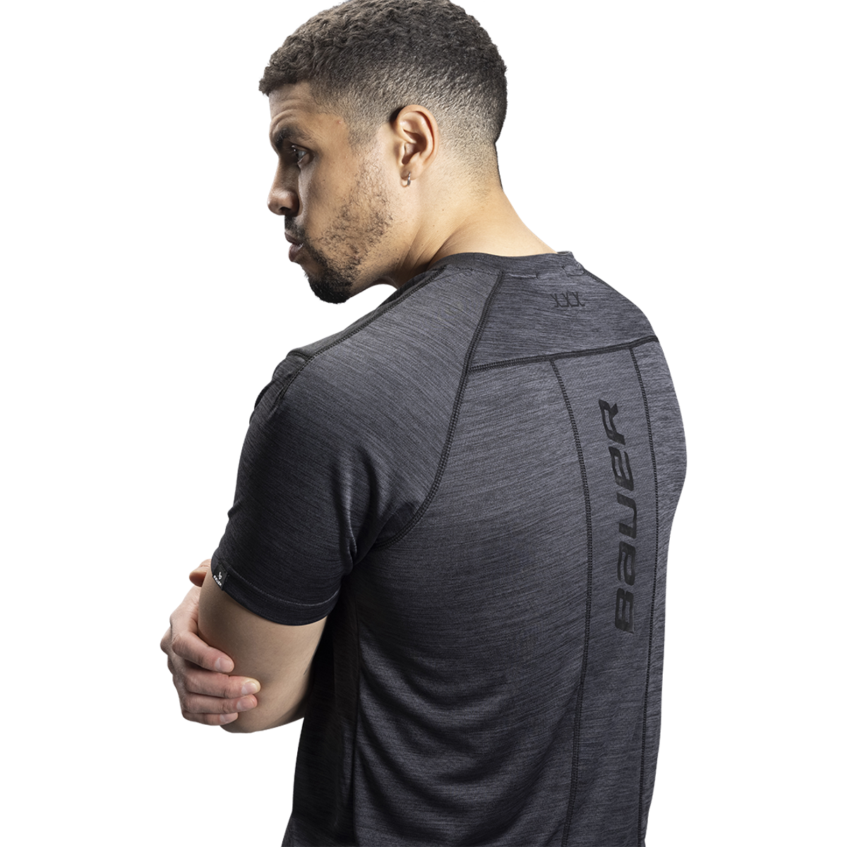Triko BAUER FLC PERF WARMTH TECH TEE - CHAR (1060278)