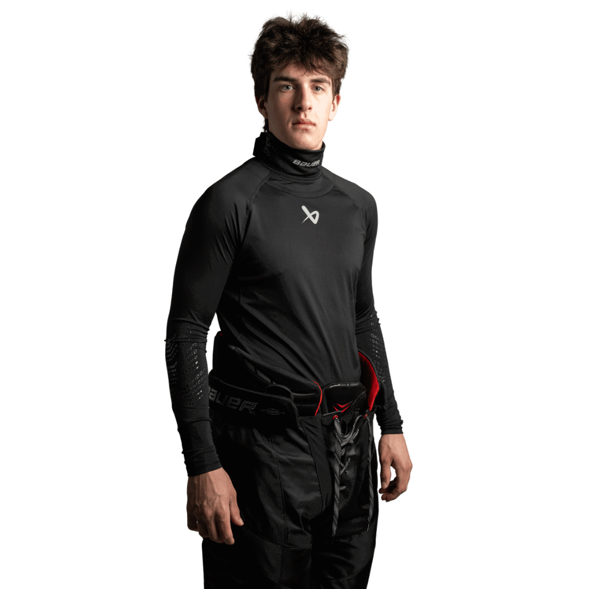 Triko BAUER S22 LS NECKPROTECT-SR-BLK (1059577)