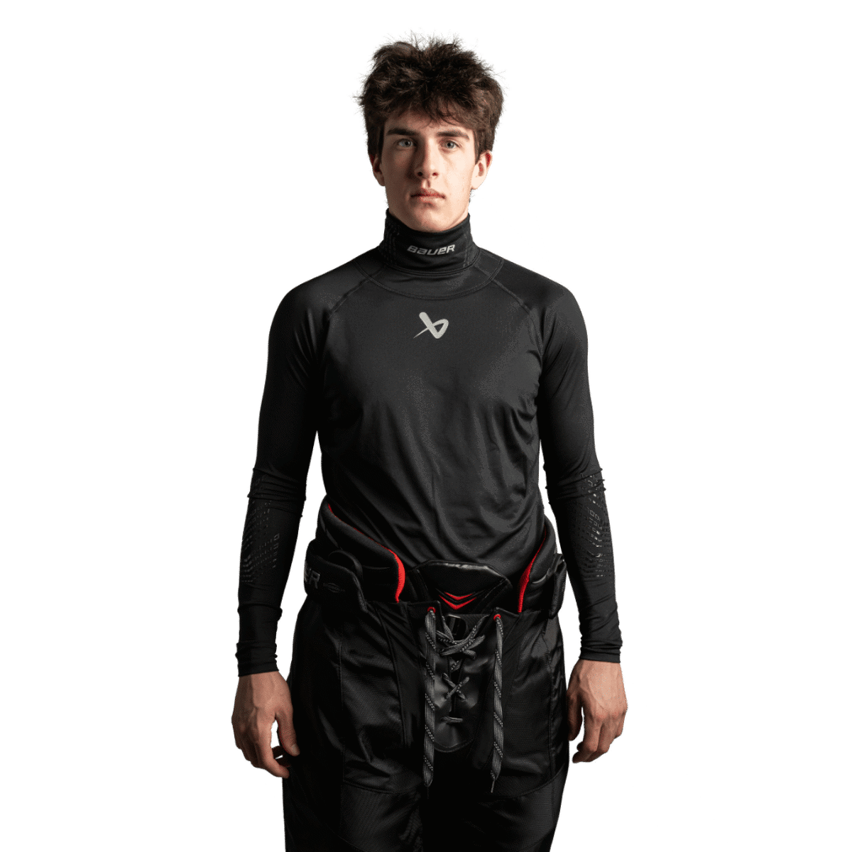 Triko BAUER S22 LS NECKPROTECT-SR-BLK (1059577)
