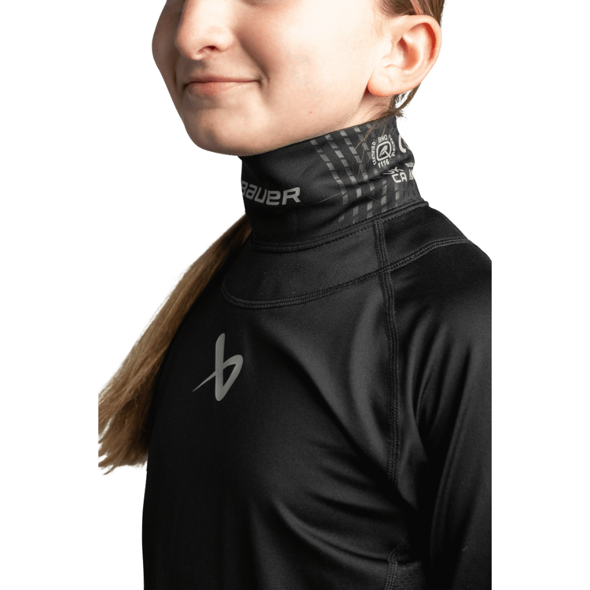 Triko BAUER S22 LS NECKPROTECT-YHT-BLK (1059578)