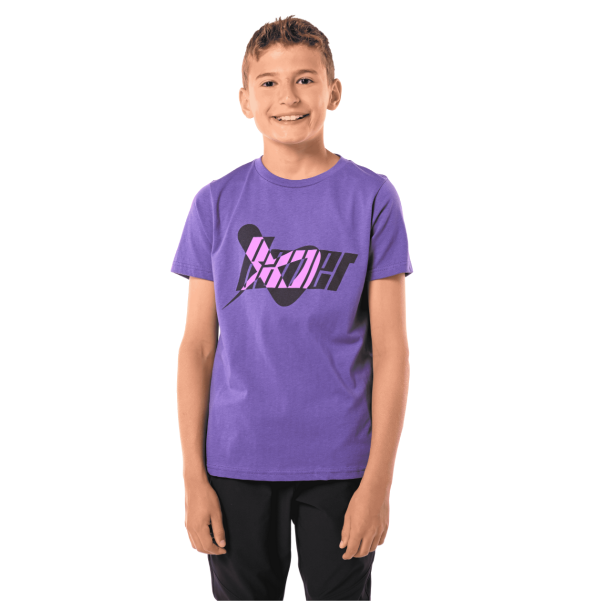 Triko BAUER S23 ICON MIX TEE-YTH-PURPLE (1061543)