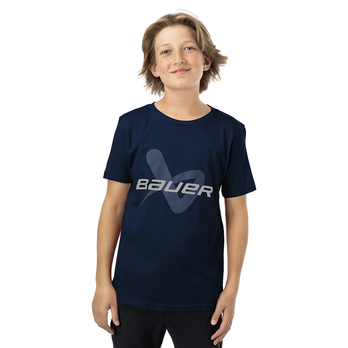 Triko BAUER S24 CORE SS LOCKUP TEE-YTH-NAV (1063421)