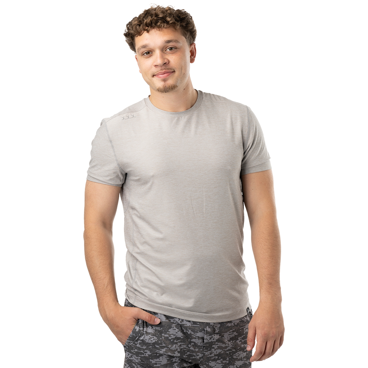Triko BAUER S24 FLC SS TECH TEE-SR-LTGRY (1063326)