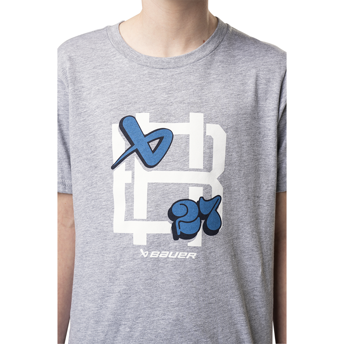 Triko BAUER S24 GRAPHIC TEE-YTH-GRY (1064063)