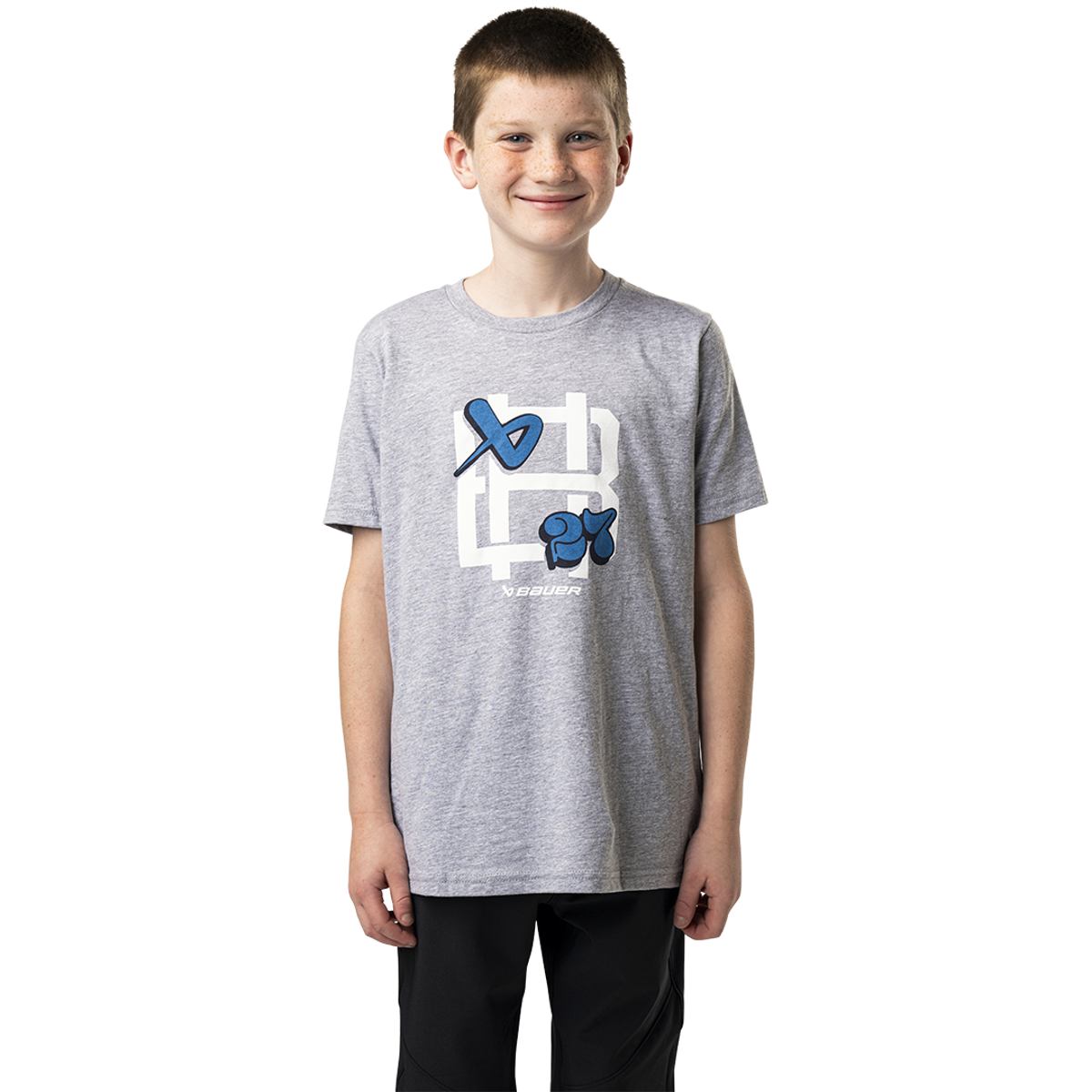 Triko BAUER S24 GRAPHIC TEE-YTH-GRY (1064063)