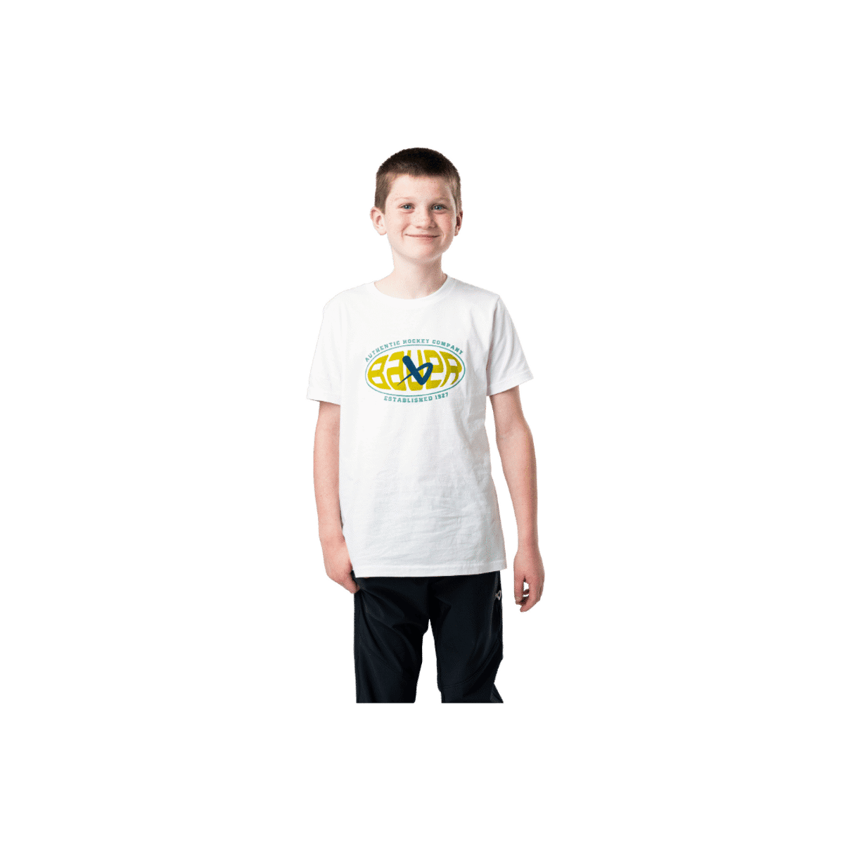 Triko BAUER S24 GRAPHIC TEE-YTH-WHT (1064062)