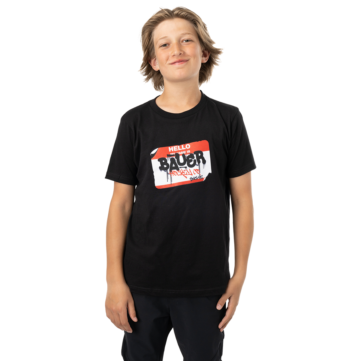 Triko BAUER S24 NAMETAG TEE-YTH-BLK (1063411)