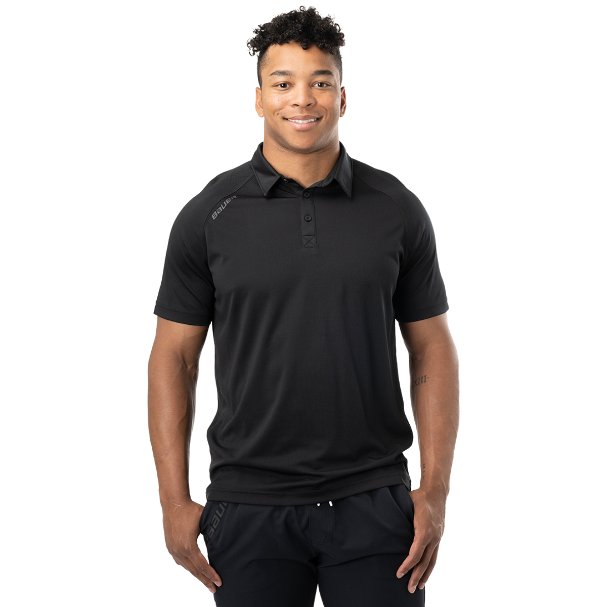 Triko BAUER S24 TEAM POLO-SR-BLK (1063264)
