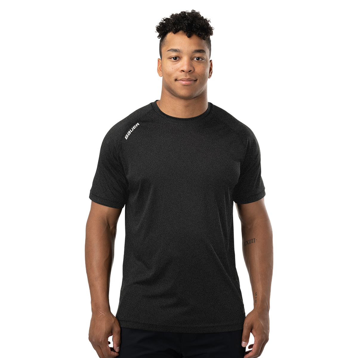 Triko BAUER S24 TEAM SS TECH TEE-SR-BLK (1063253)
