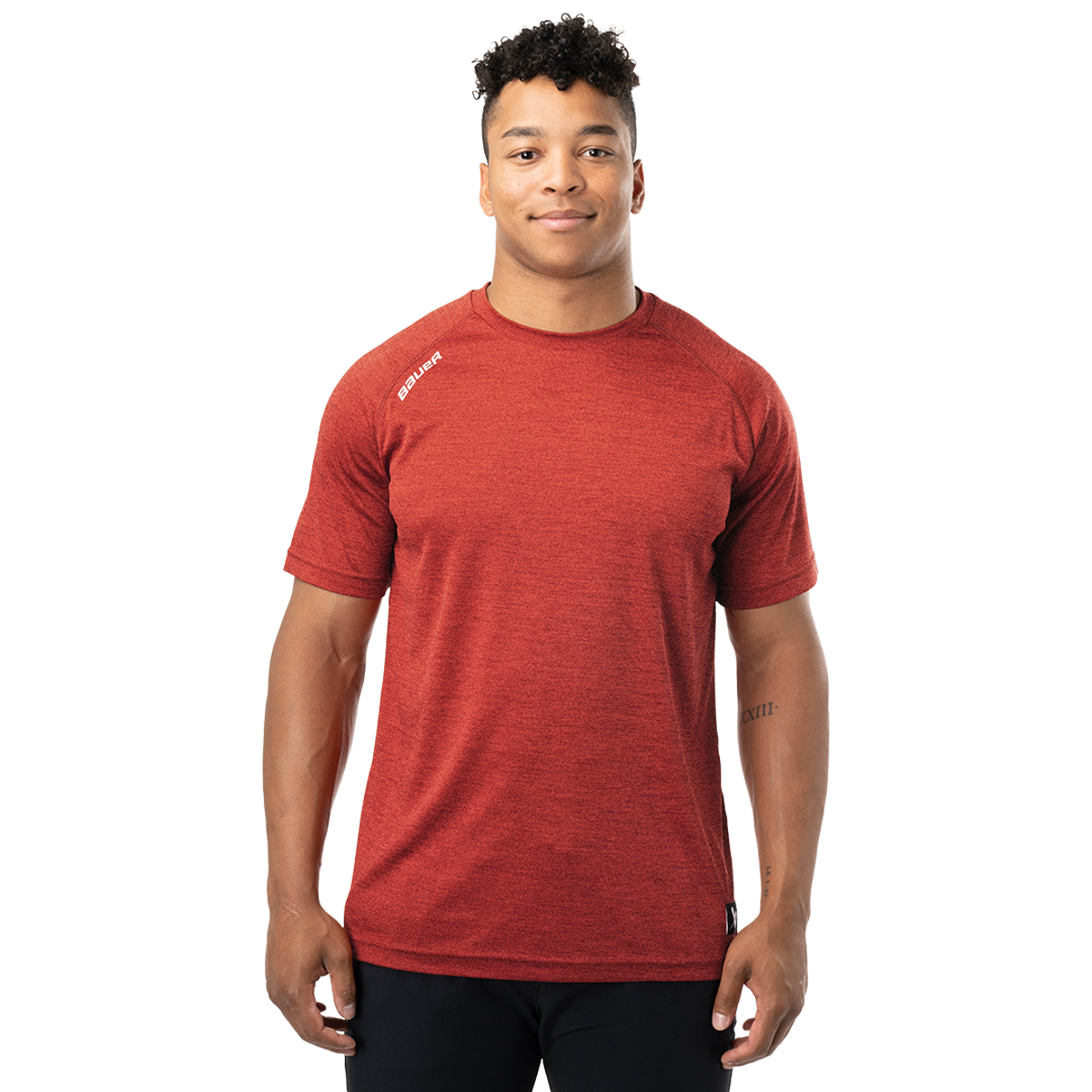 Triko BAUER S24 TEAM SS TECH TEE-SR-RED (1063255)