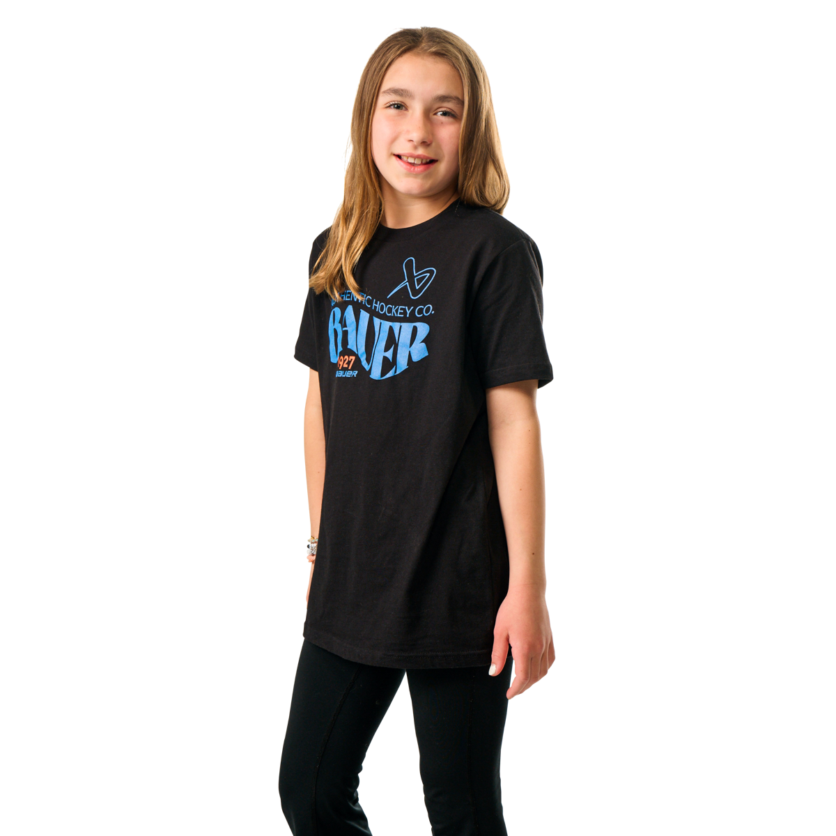 Triko BAUER S25 1927 GRAPHIC TEE-YTH-BLK (1064744)