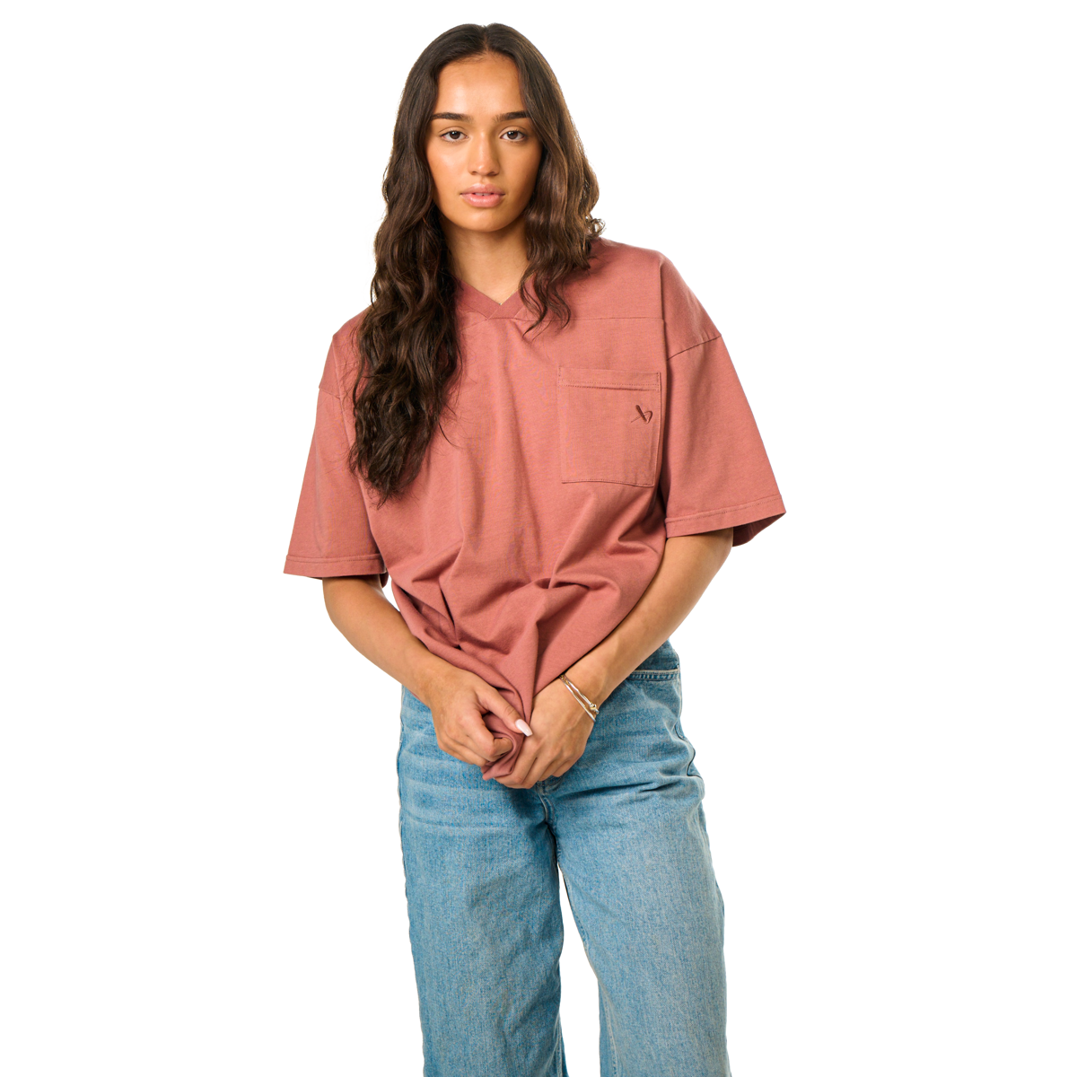 Triko BAUER S25 BOXY POCKET TEE-SR-CLAY (1064676)