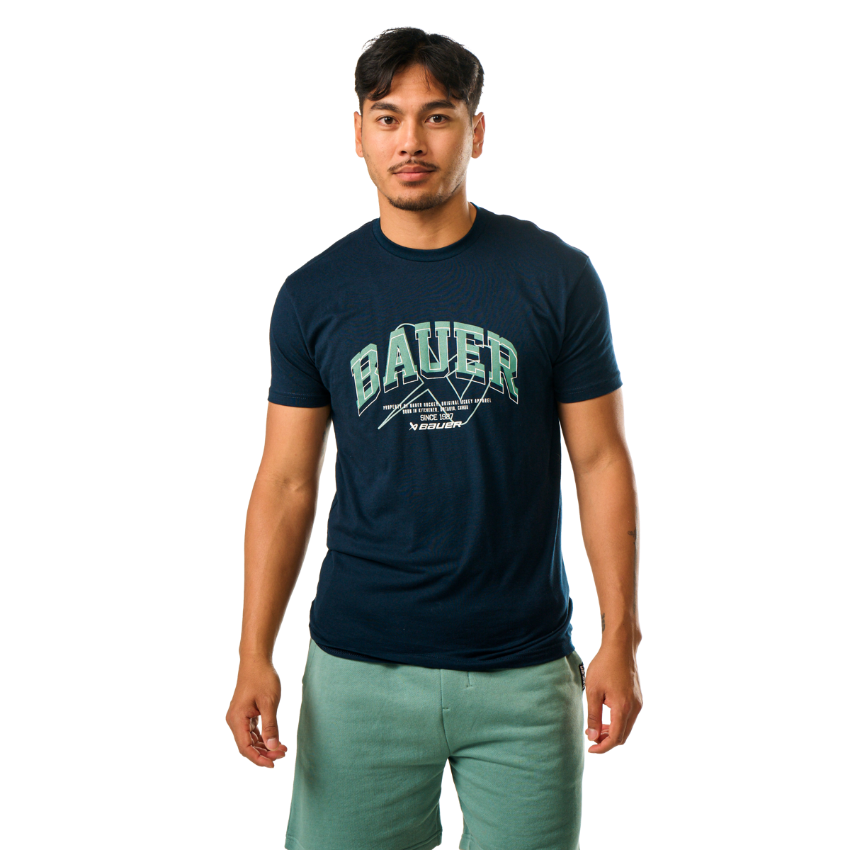 Triko BAUER S25 COLLEGIATE TEE-SR-DK NVY (1064690)