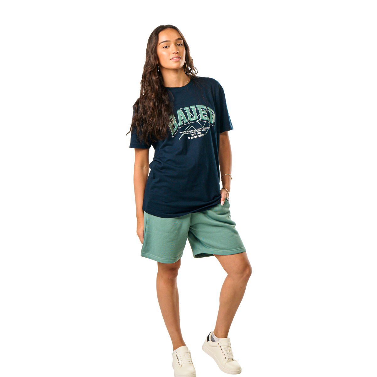 Triko BAUER S25 COLLEGIATE TEE-SR-DK NVY (1064690)
