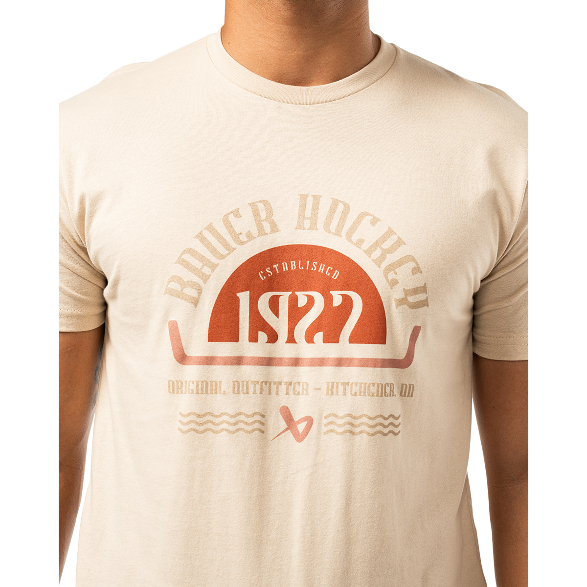 Triko BAUER S25 GRAPHIC TEE-SR-CREAM (1064726)