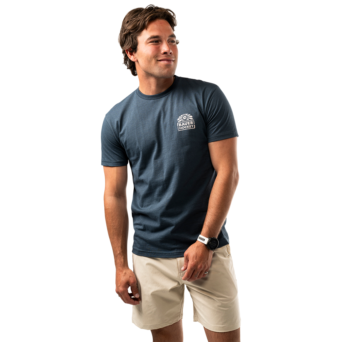 Triko BAUER S25 GRAPHIC TEE-SR-INDIGO (1064727)