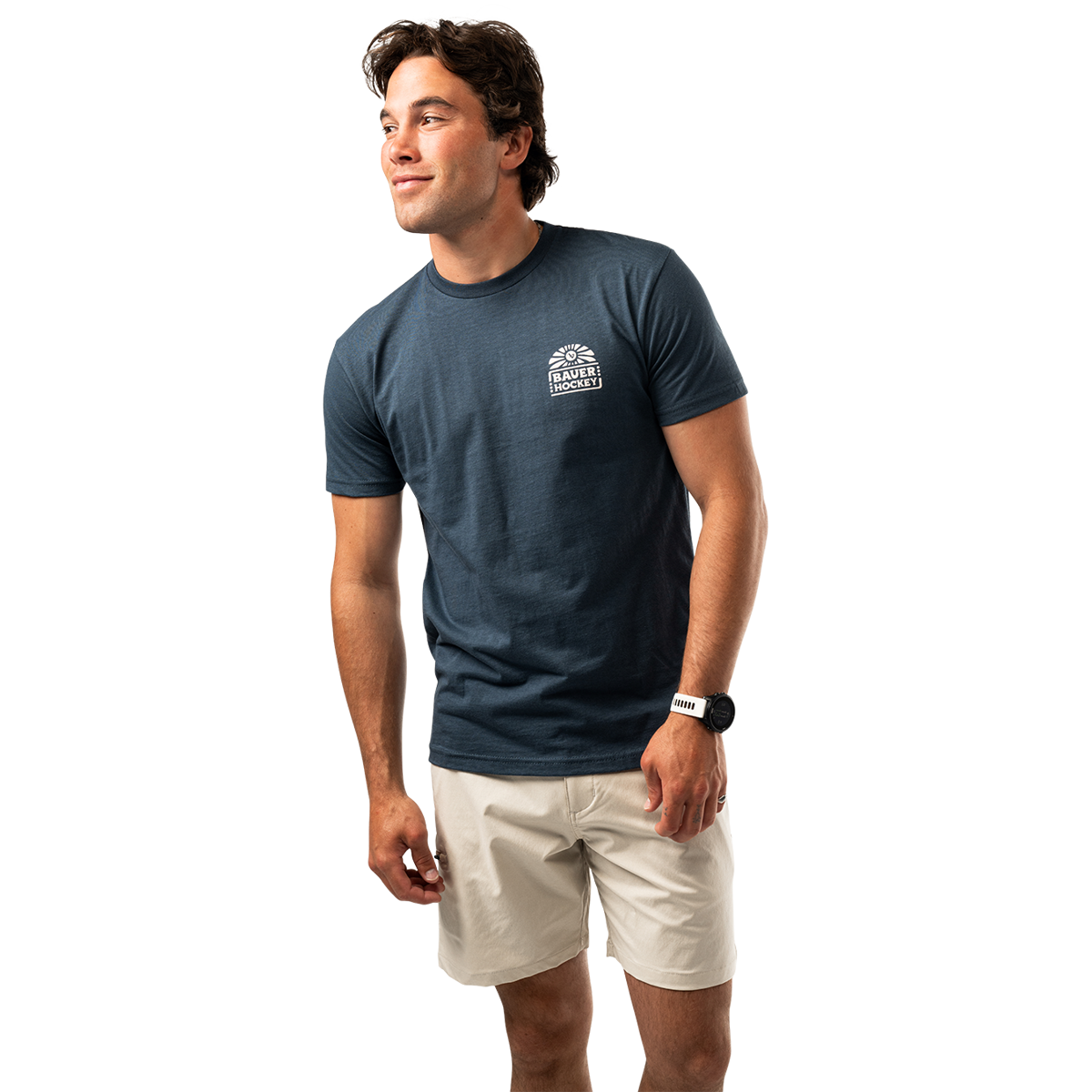 Triko BAUER S25 GRAPHIC TEE-SR-INDIGO (1064727)