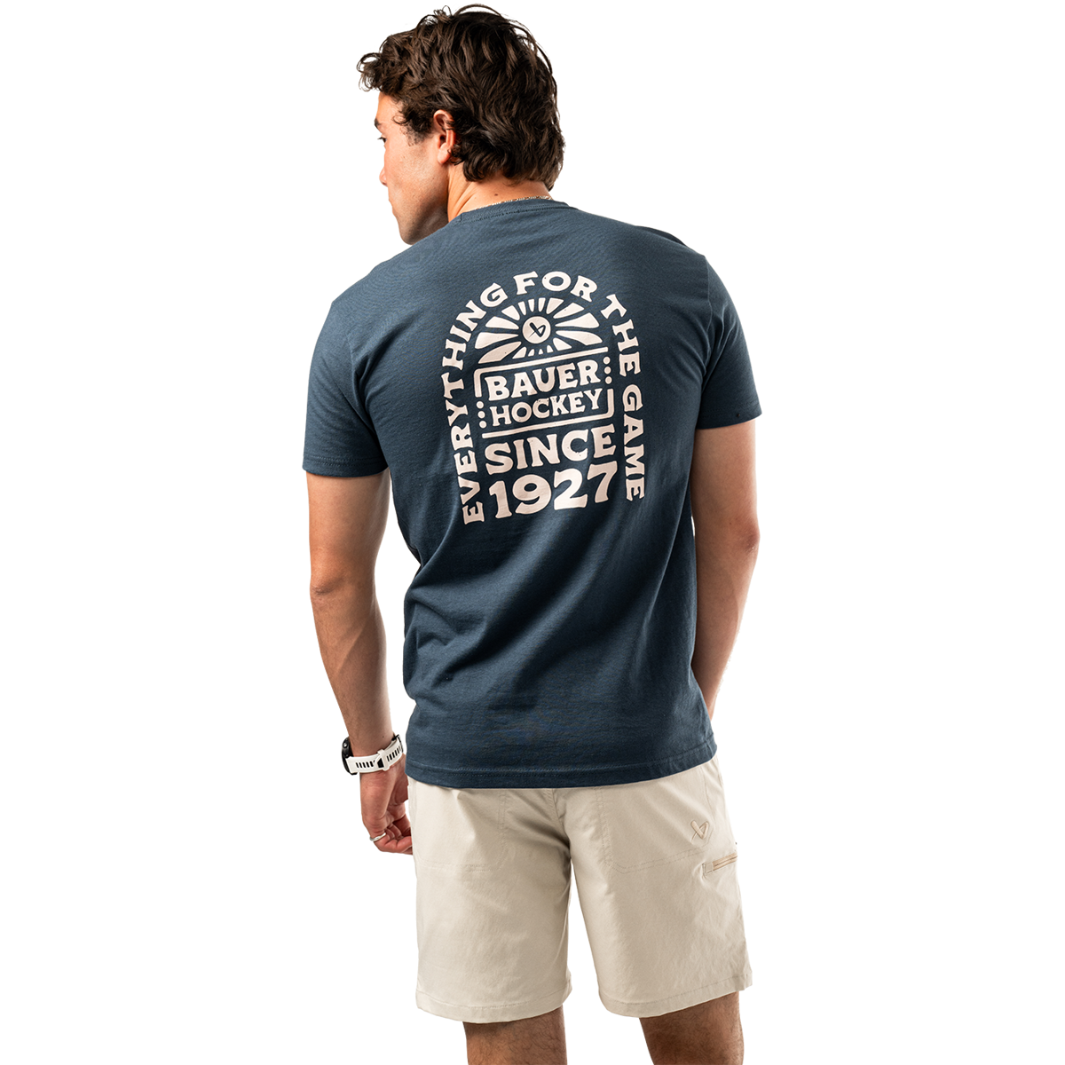 Triko BAUER S25 GRAPHIC TEE-SR-INDIGO (1064727)