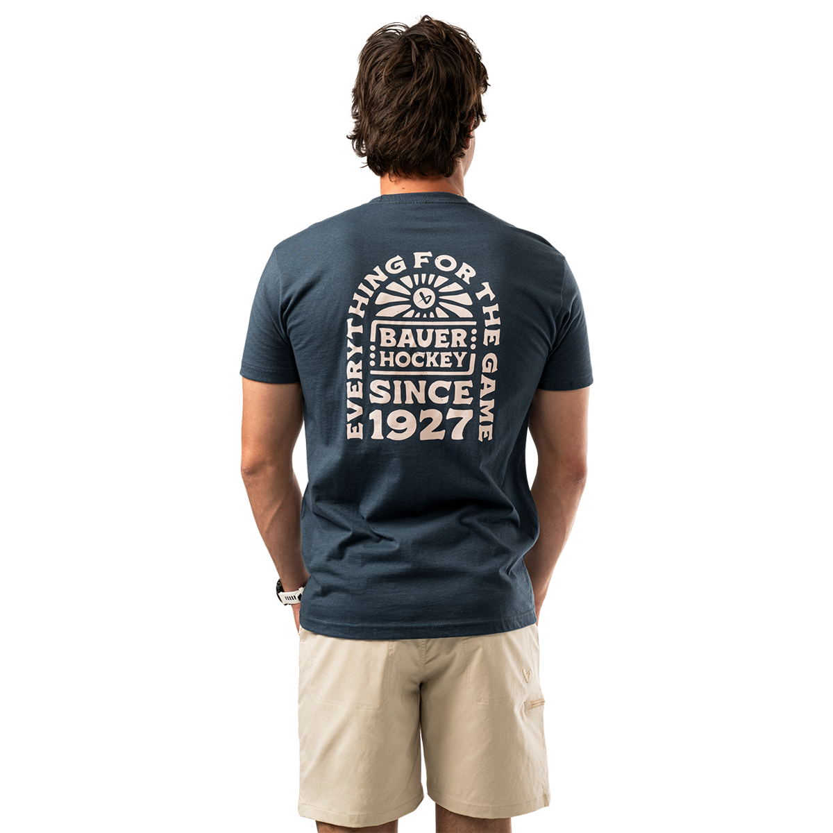 Triko BAUER S25 GRAPHIC TEE-SR-INDIGO (1064727)