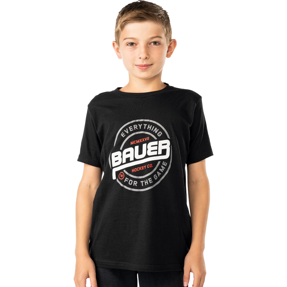 Triko BAUER S25 GRAPHIC TEE-YTH-BLK (1065122)