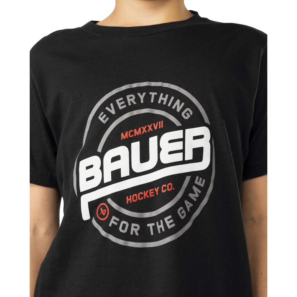 Triko BAUER S25 GRAPHIC TEE-YTH-BLK (1065122)