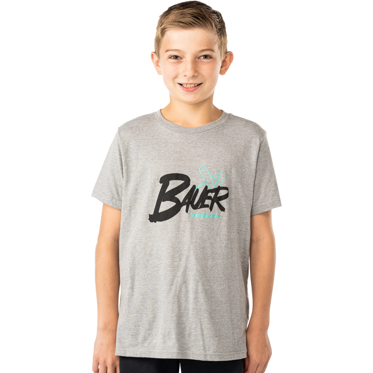 Triko BAUER S25 GRAPHIC TEE-YTH-HGRY (1065121)