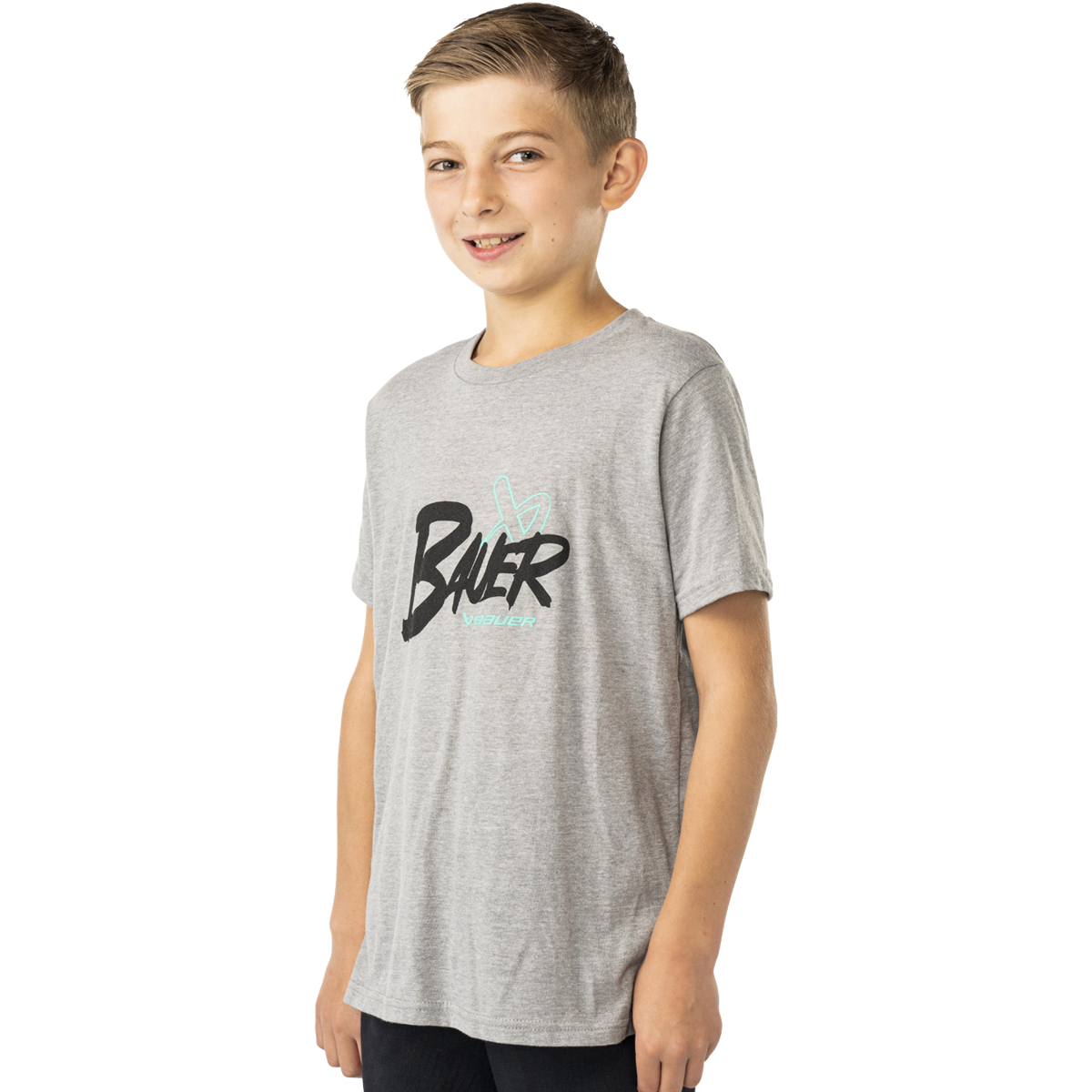 Triko BAUER S25 GRAPHIC TEE-YTH-HGRY (1065121)