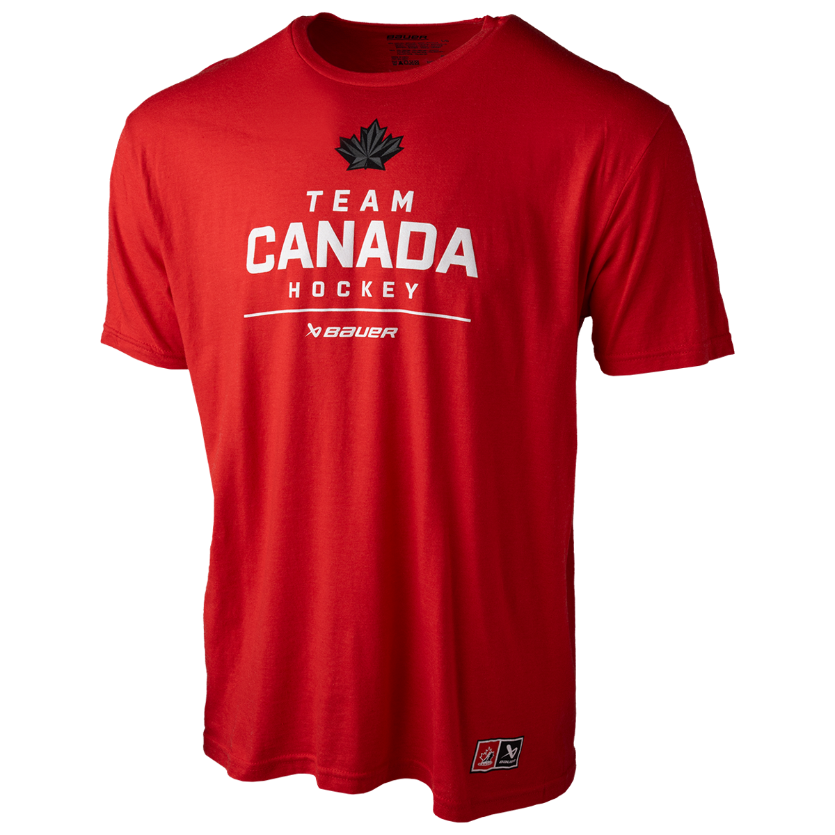 Triko BAUER S25 HC OLY SS STACKED TEE-SR-RED (1066375)