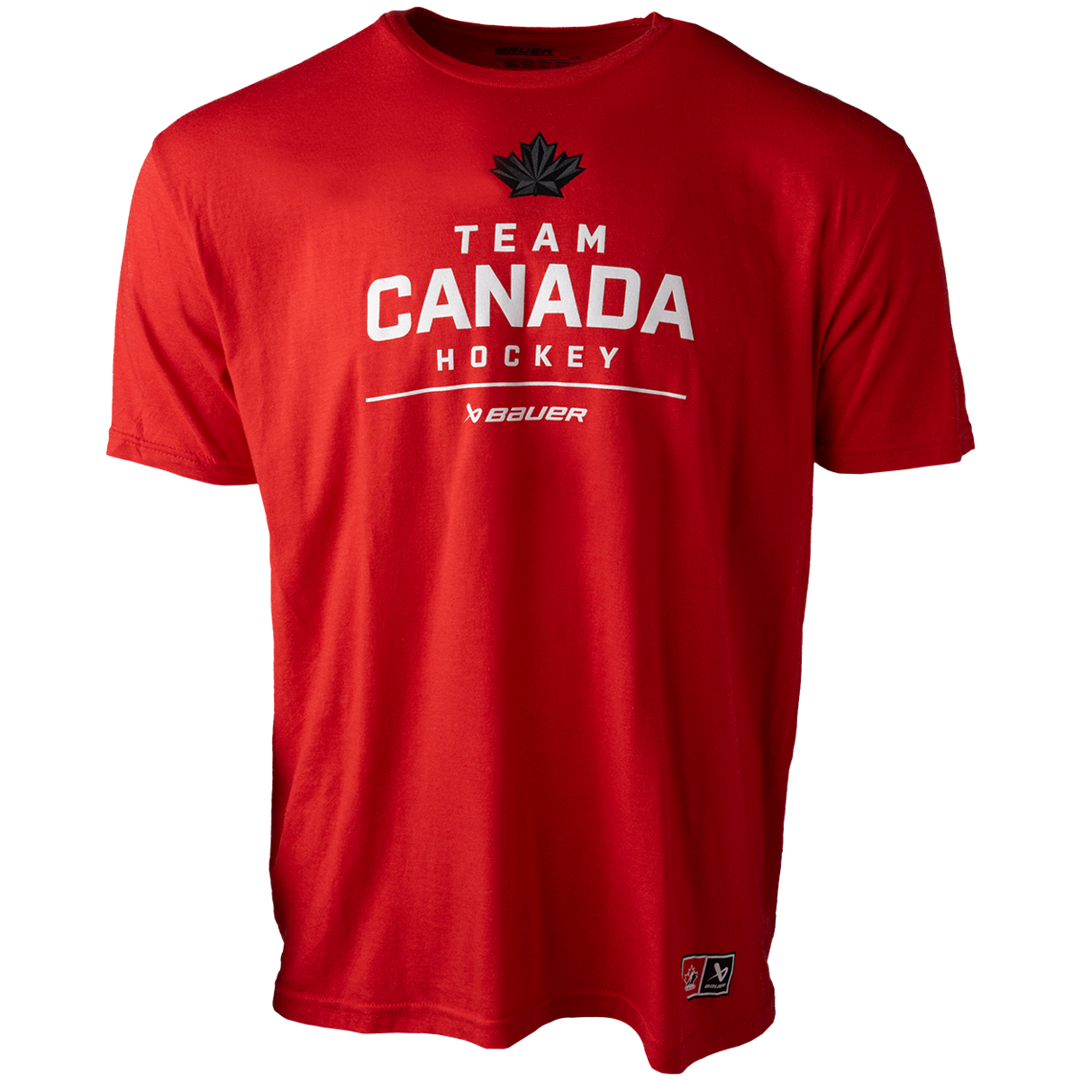 Triko BAUER S25 HC OLY SS STACKED TEE-SR-RED (1066375)
