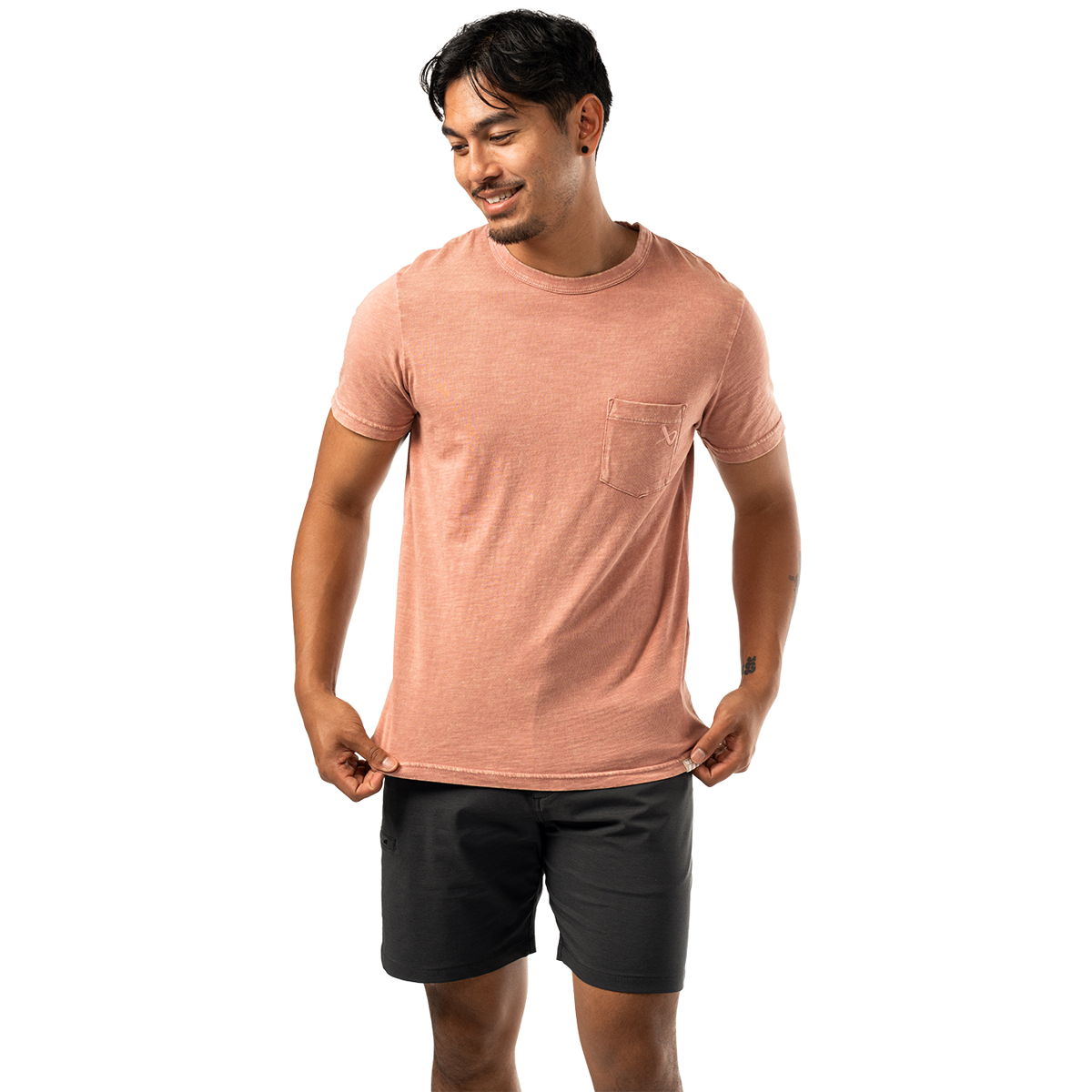 Triko BAUER S25 POCKET TEE-SR-ASH ROSE (1064709)