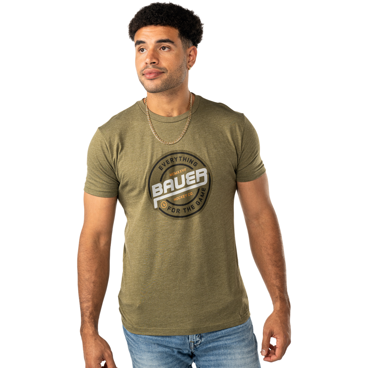 Triko BAUER S25 SS GRAPHIC TEE-SR-GRN (1065651)