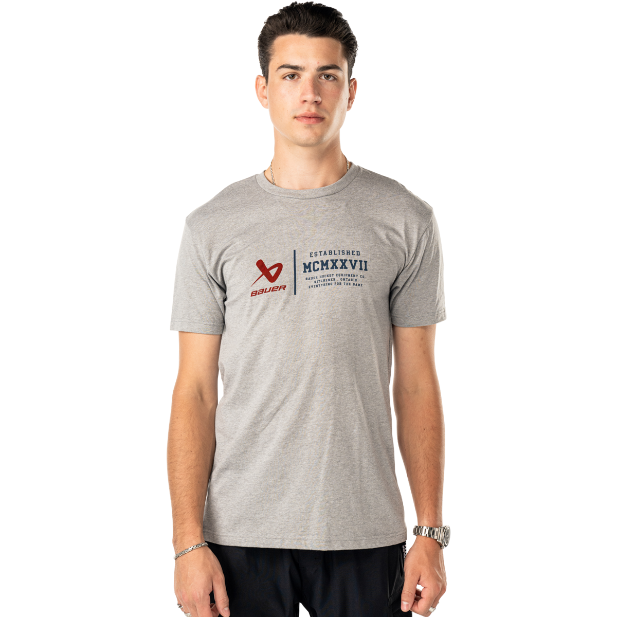 Triko BAUER S25 SS GRAPHIC TEE-SR-HGRY (1065653)