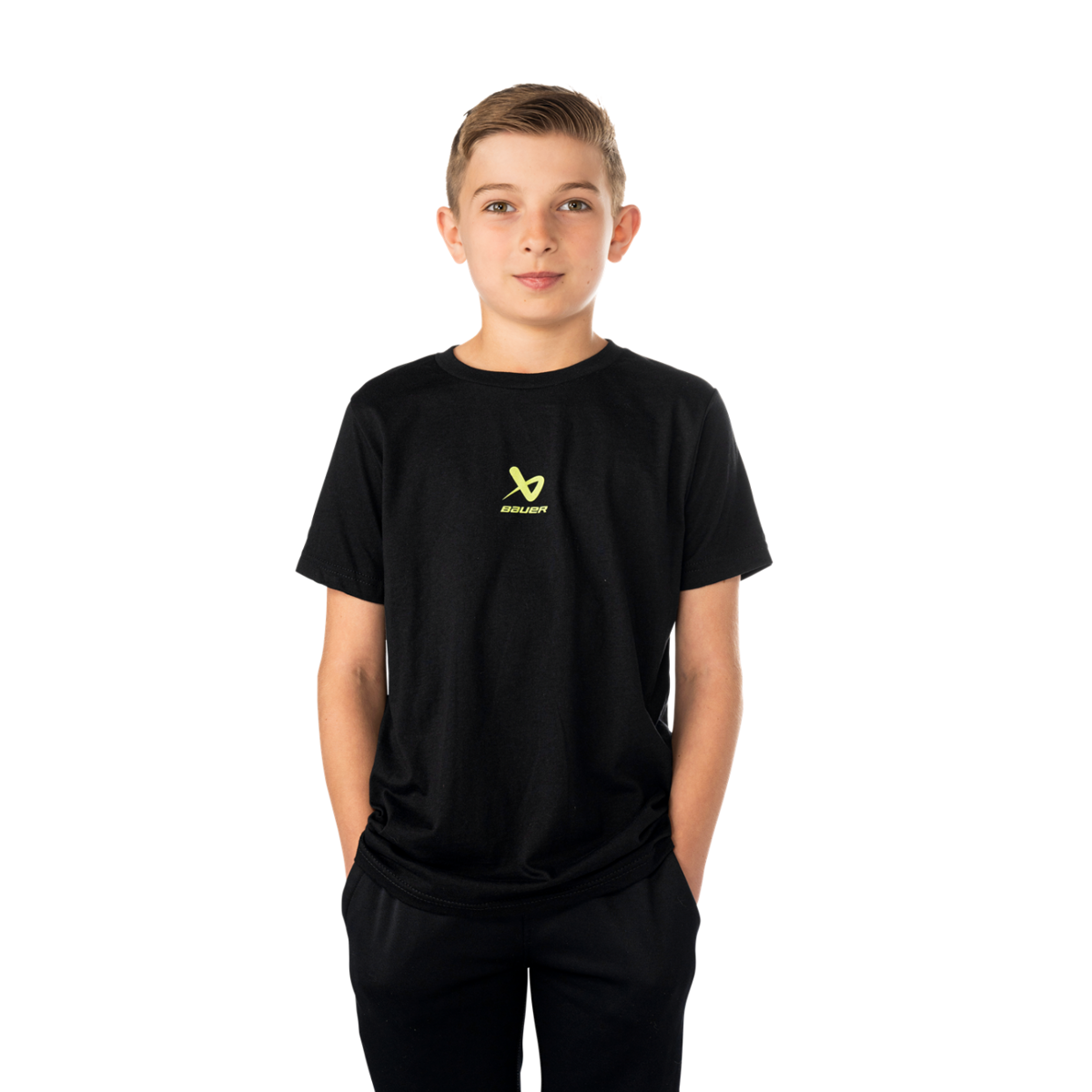 Triko BAUER S25 SS GRAPHIC TEE-YTH-BLK (1065899)