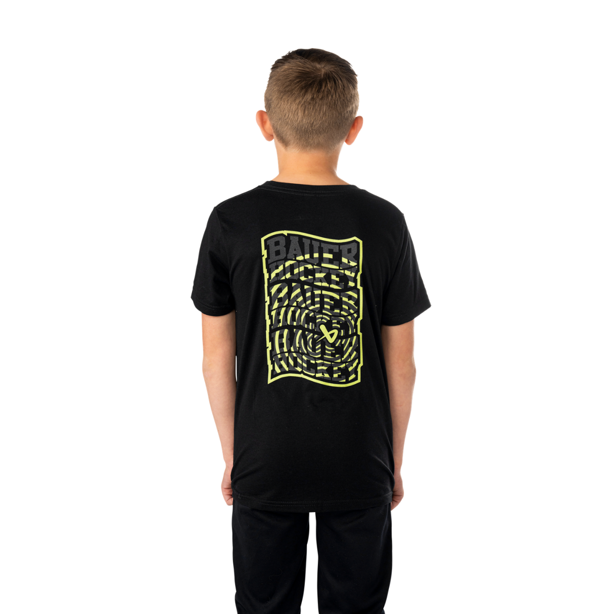 Triko BAUER S25 SS GRAPHIC TEE-YTH-BLK (1065899)