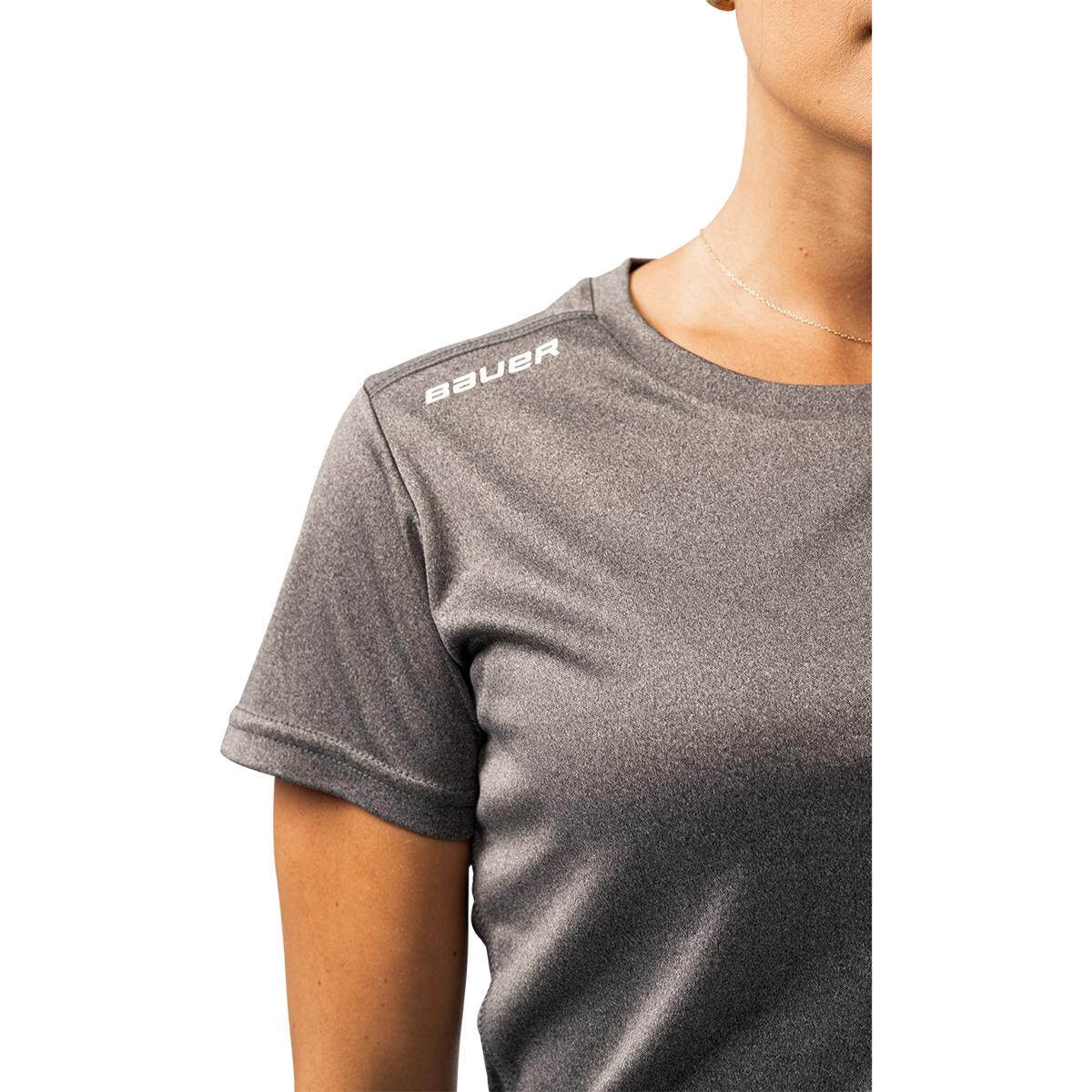 Triko BAUER S25 WMNS TEAM TECH TEE-GRY (1064621)