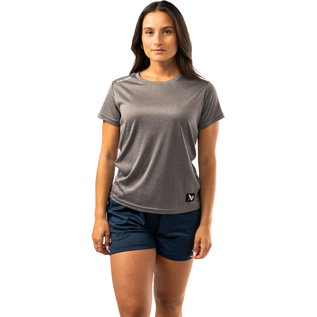 Triko BAUER S25 WMNS TEAM TECH TEE-GRY (1064621)
