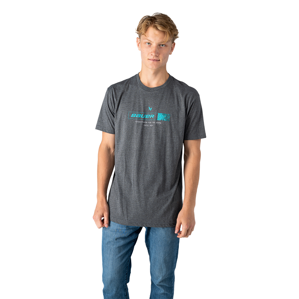 Triko BAUER S26 FUSE GRAPHIC TEE-SR-GRY (1068523)