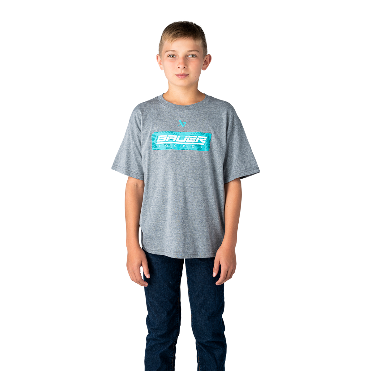 Triko BAUER S26 FUSE GRAPHIC TEE-YTH-GRY (1068524)