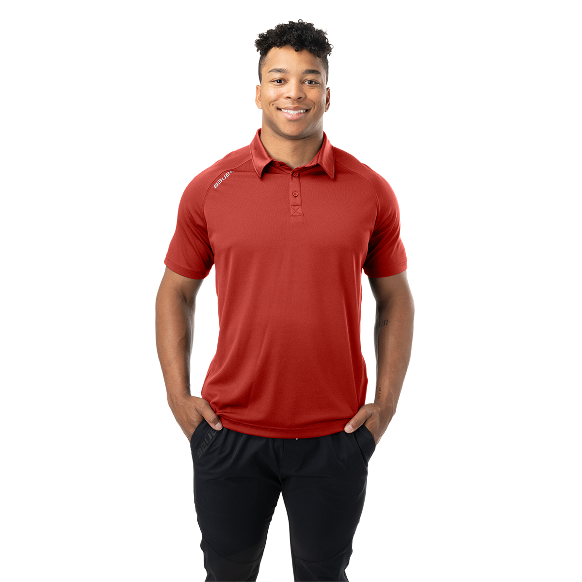 Triko BAUER S26 TEAM POLO-SR-RED (1068665)