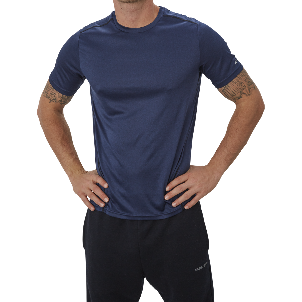 Triko BAUER VAPOR TEAM TECH TEE NAV-YTH (1056816)