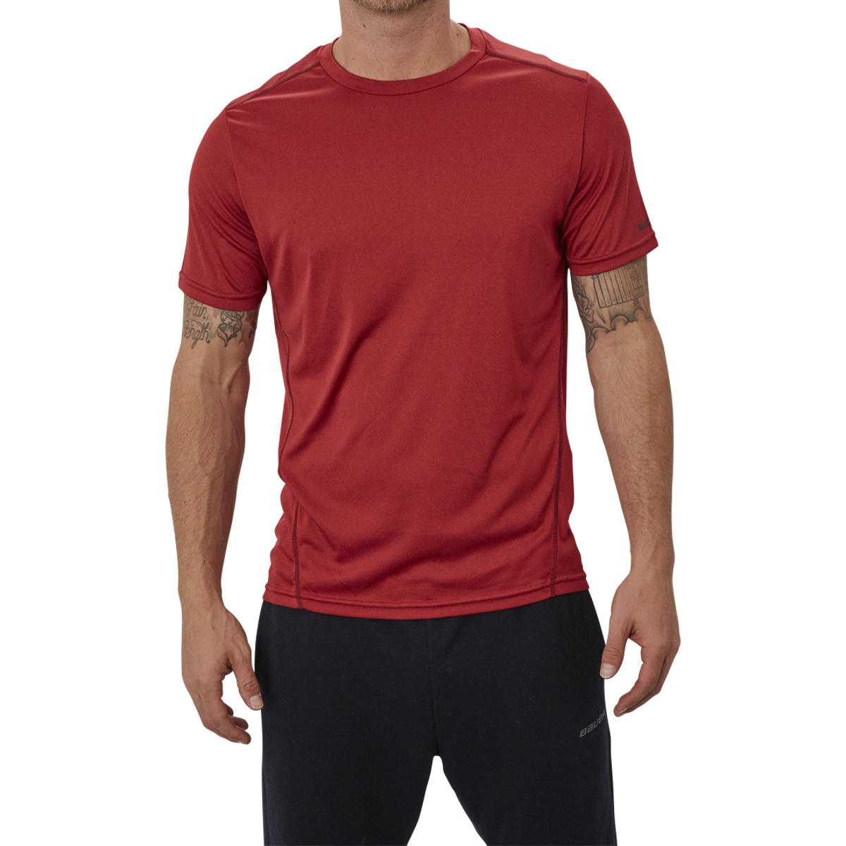 Triko BAUER VAPOR TEAM TECH TEE RED-YTH (1056819)