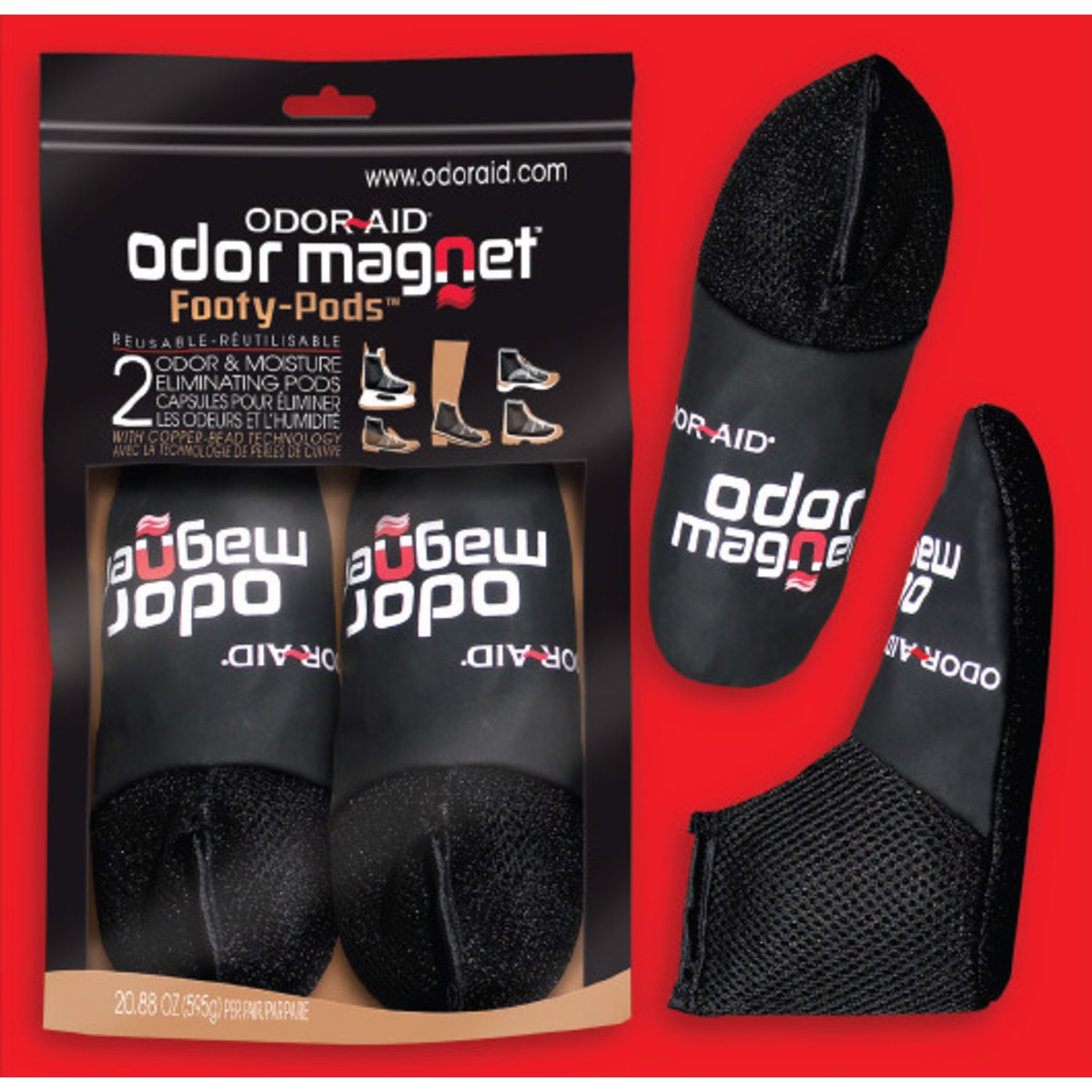 vůně do obuvi ODOR MAGNET Footy Pods